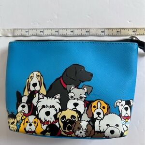 Marc Tetro Makeup bag Love my Dogs in pristine condition